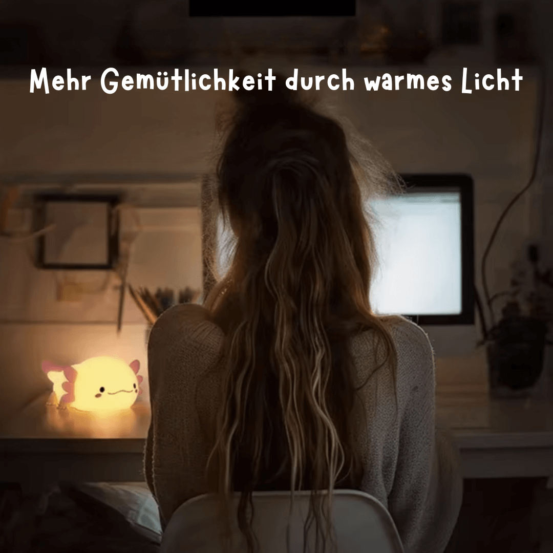 Lumi AXOLOTL - Sanftes Licht für erholsame Nächte – Dein perfektes Schlummerlicht!