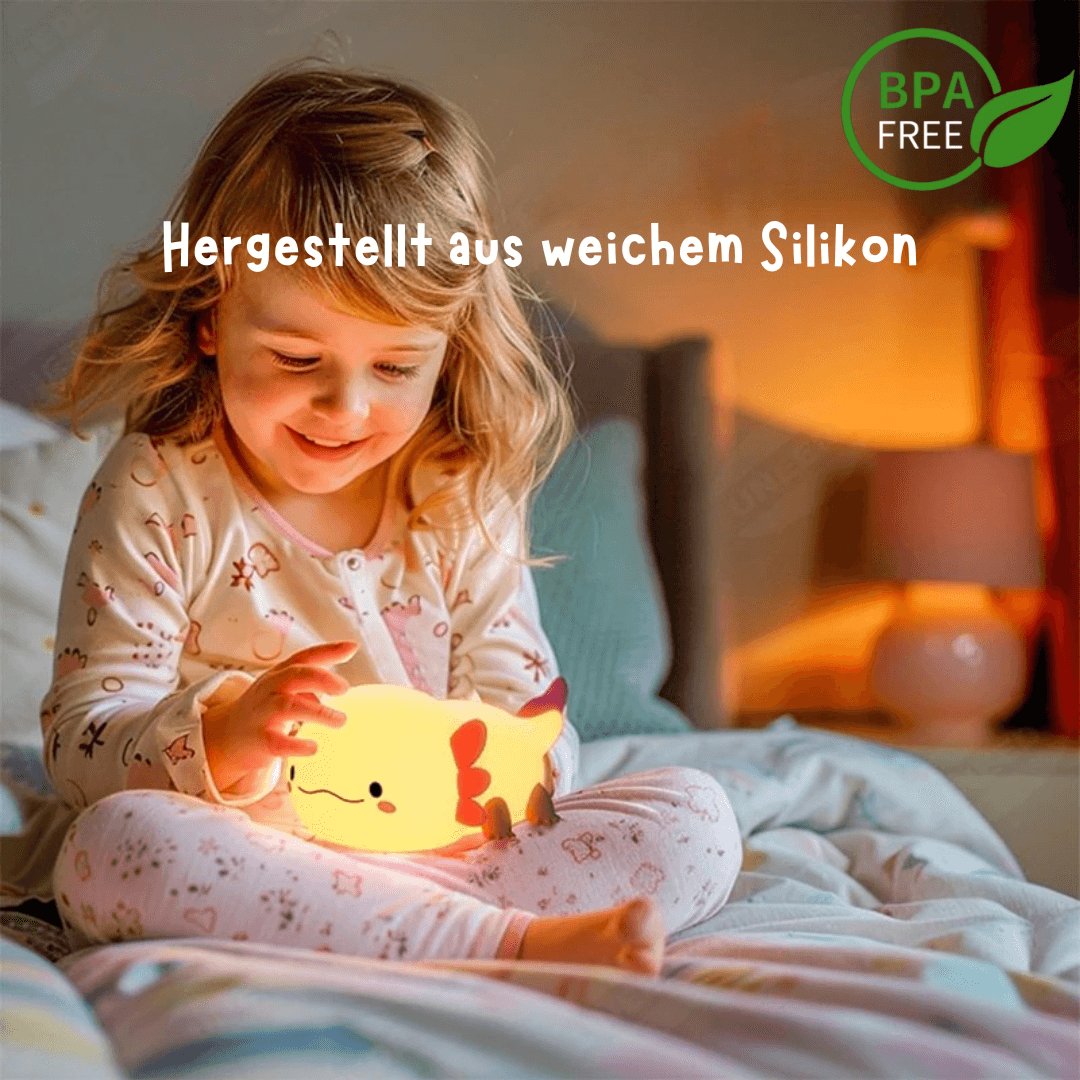 Lumi AXOLOTL - Sanftes Licht für erholsame Nächte – Dein perfektes Schlummerlicht!